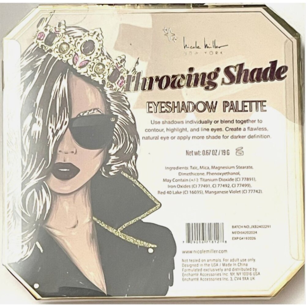 Nicole Miller, NY Throwing Shade Eyeshadow Palette - Picture 4 of 4